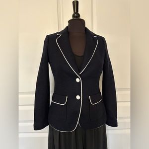 Banana Republic Navy Wool Blazer Petite 2